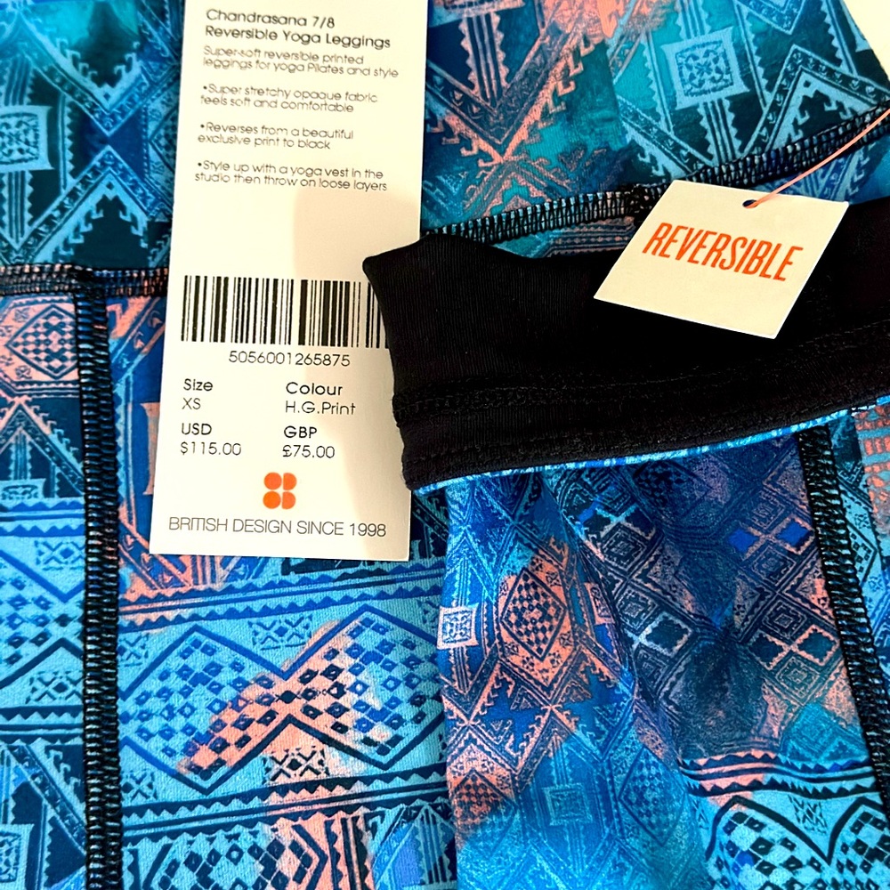 NWT Sweaty Betty XS Reversible Leggings